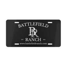 Load image into Gallery viewer, Battlefield Ranch License Plate - Black