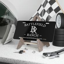 Load image into Gallery viewer, Battlefield Ranch License Plate - Black
